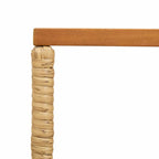 Tisch für Outdoor Natur 80 x 40 x 40 cm Stahl und Poly Rattan
