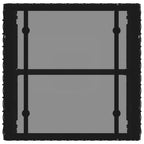 Gartenmöbel Set mit Kissen 7 pcs Schwarz und Türkis Poly-Rattan