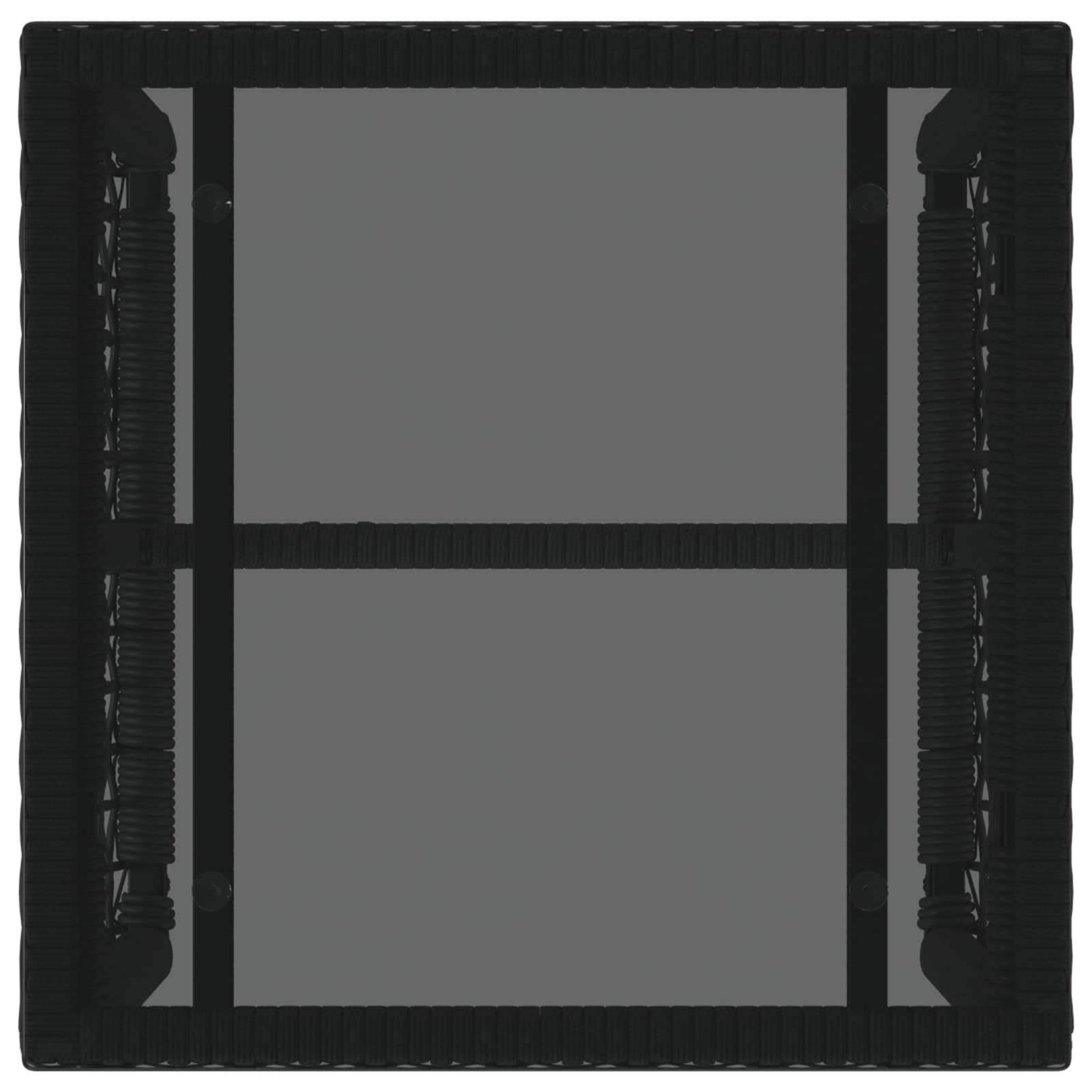 Gartenmöbel-Set mit Kissen 3 pcs Schwarz und Weiß