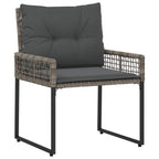 Gartenmöbel-Set mit Kissen 3 pcs Grau