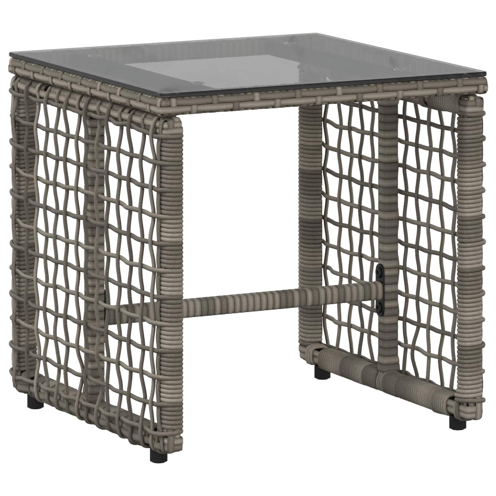Gartenmöbel-Set mit Kissen 3 pcs Grau
