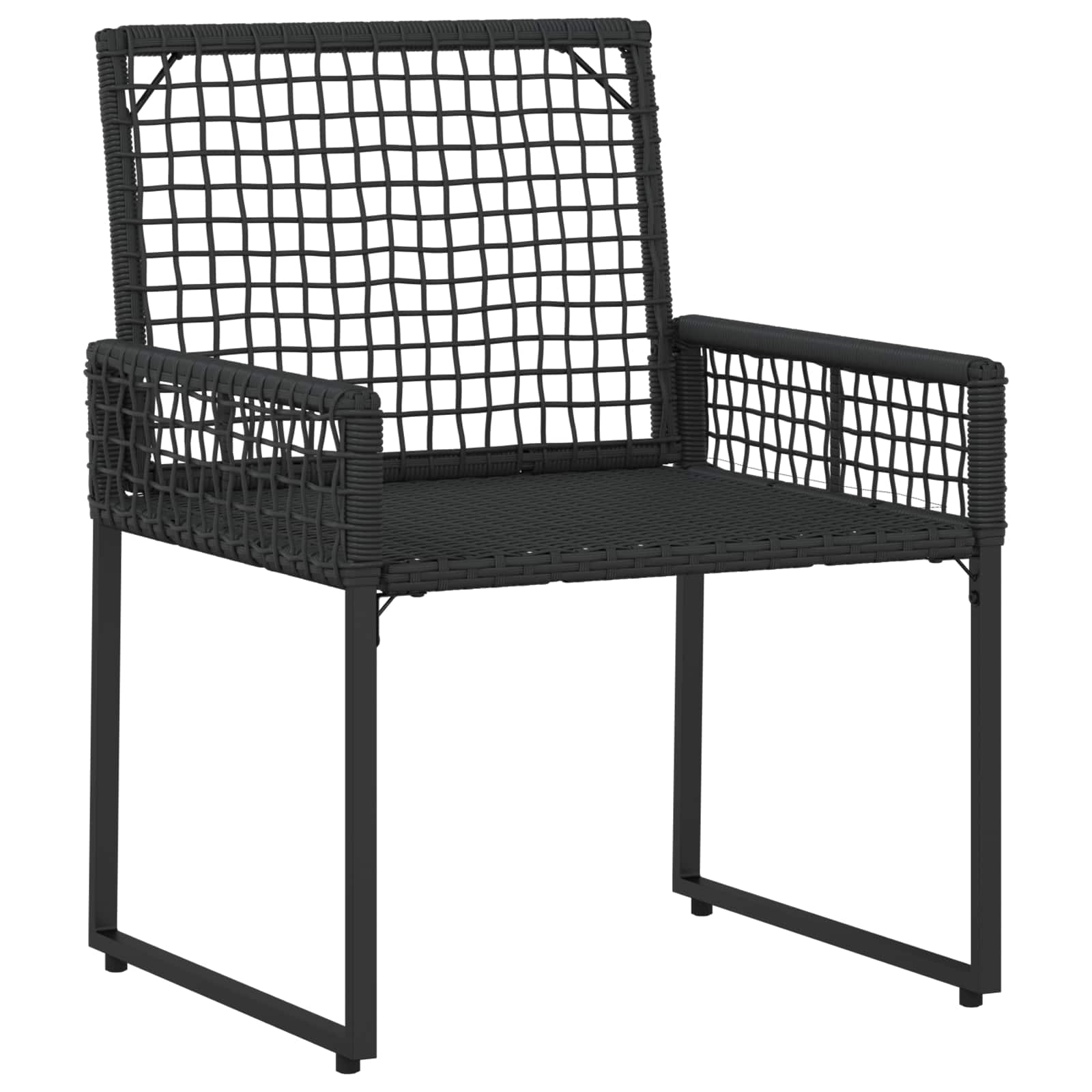 Gartenmöbel-Set mit Kissen 3 pcs Schwarz und Türkis