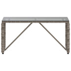 Tisch für Outdoor Grau und Schwarz 80 x 40 x 40 cm