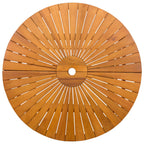 Klappbarer Gartentisch Natur Ø90 x 75 cm Massivholz Akazie