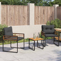 Gartenmöbel Set mit Kissen 3 pcs Blassgrau