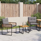 Gartenmöbel Set mit Kissen 3 pcs Hellgrau