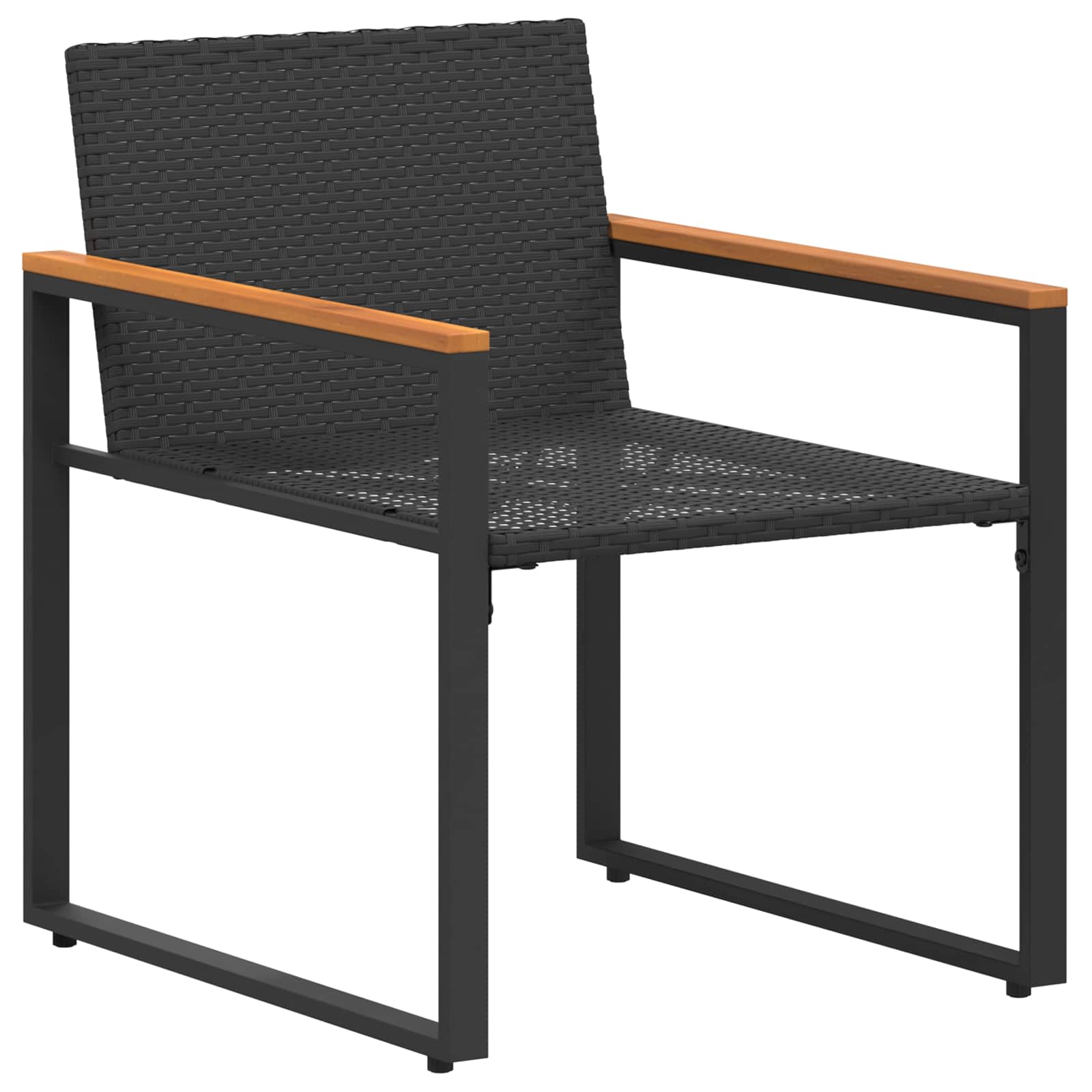 Möbelsets mit Kissen 3 pcs Schwarz und Türkis Rattan