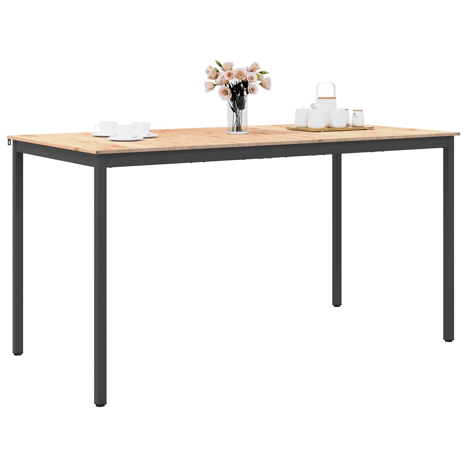 Bartisch Natur 200 x 100 x 105 cm Massives Kiefernholz
