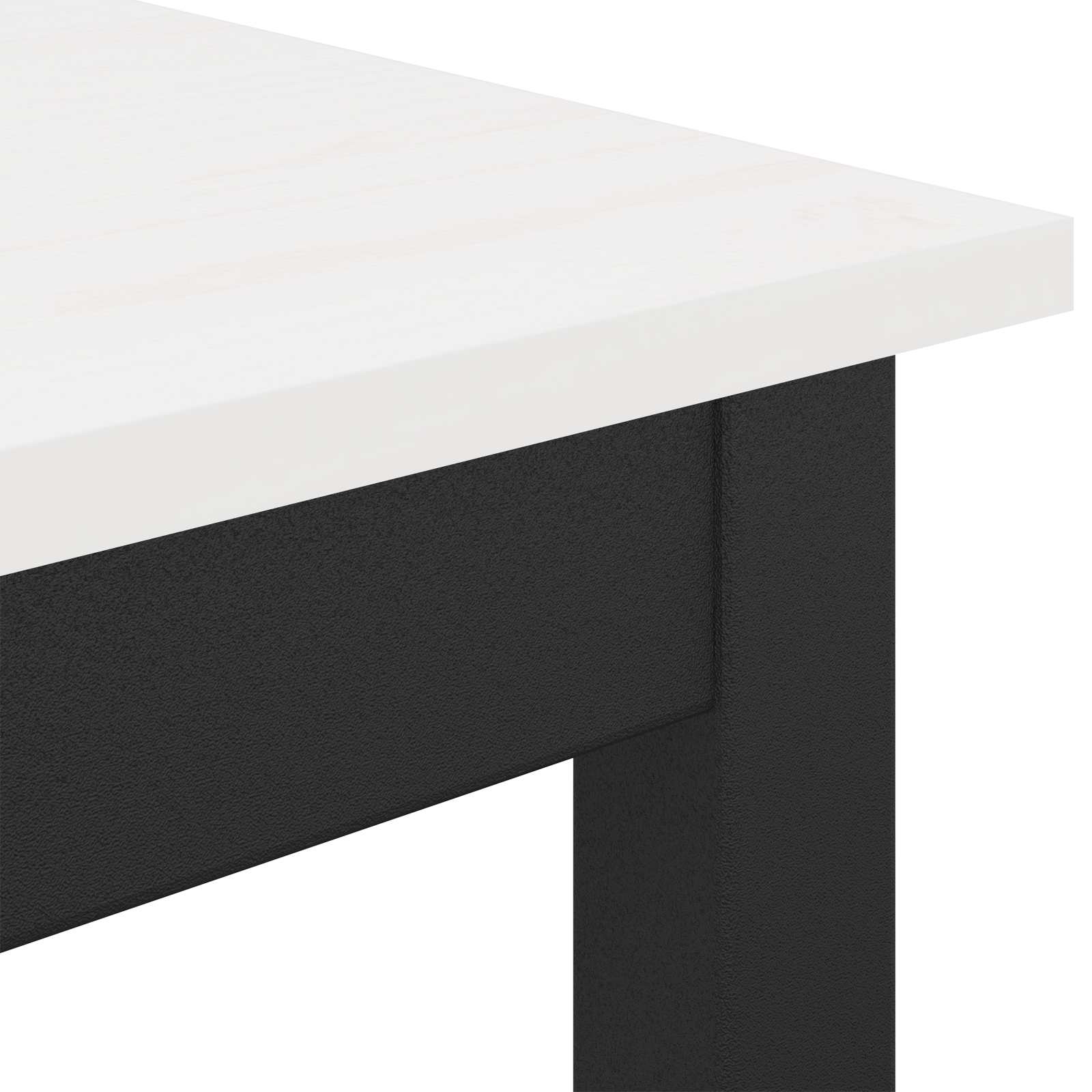 Bartisch Weiß 200 x 100 x 105 cm Massives Kiefernholz