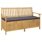 Sitzbank mit Stauraum mit Kissen mit Speicher 148 x 63 x 84 cm