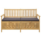 Sitzbank mit Stauraum mit Kissen mit Speicher 148 x 63 x 84 cm