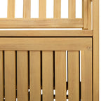 Sitzbank mit Stauraum mit Tür 170 x 63 x 84 cm Massiv-Akazie