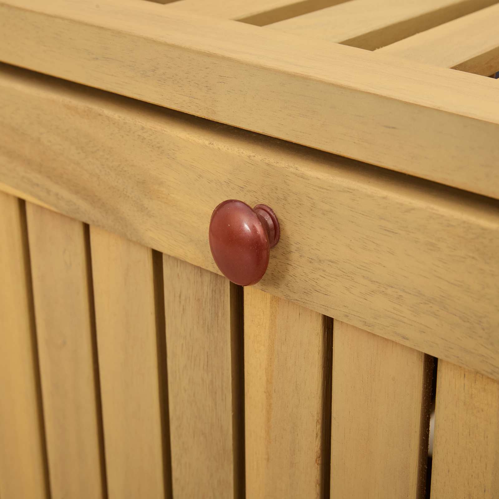 Sitzbank mit Stauraum mit Tür 170 x 63 x 84 cm Massiv-Akazie