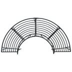 Baumbank 4-Sitzanzahl 160 x 80 x 89 cm Stahl Schwarz