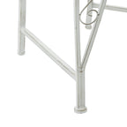 Baumbank 8-Sitzanzahl Ø 160 x 89 cm Stahl Antik Weiß Rund