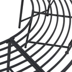 Baumbank 4-Sitzanzahl 160 x 80 x 44 cm Stahl Schwarz