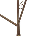 Baumbank 8-Sitzanzahl Ø 160 x 44 cm Stahl Antikbraun Rund