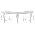 Baumbank 4-Sitzanzahl 160 x 80 x 44 cm Stahl Antik Weiß