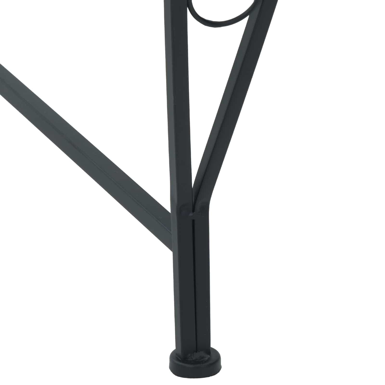 Baumbank 4-Sitzanzahl 160 x 80 x 89 cm Stahl Schwarz