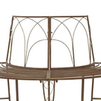 Baumbank 4-Sitzanzahl 160 x 80 x 89 cm Stahl Antikbraun