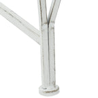 Baumbank 4-Sitzanzahl 160 x 80 x 89 cm Stahl Antik Weiß