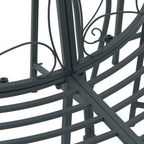 Baumbank 4-Sitzanzahl 160 x 80 x 89 cm Stahl Silber Grau