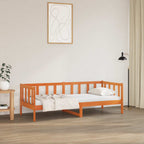 Bettrahmen Wachsbraun 80 x 200 cm Massives Kiefernholz