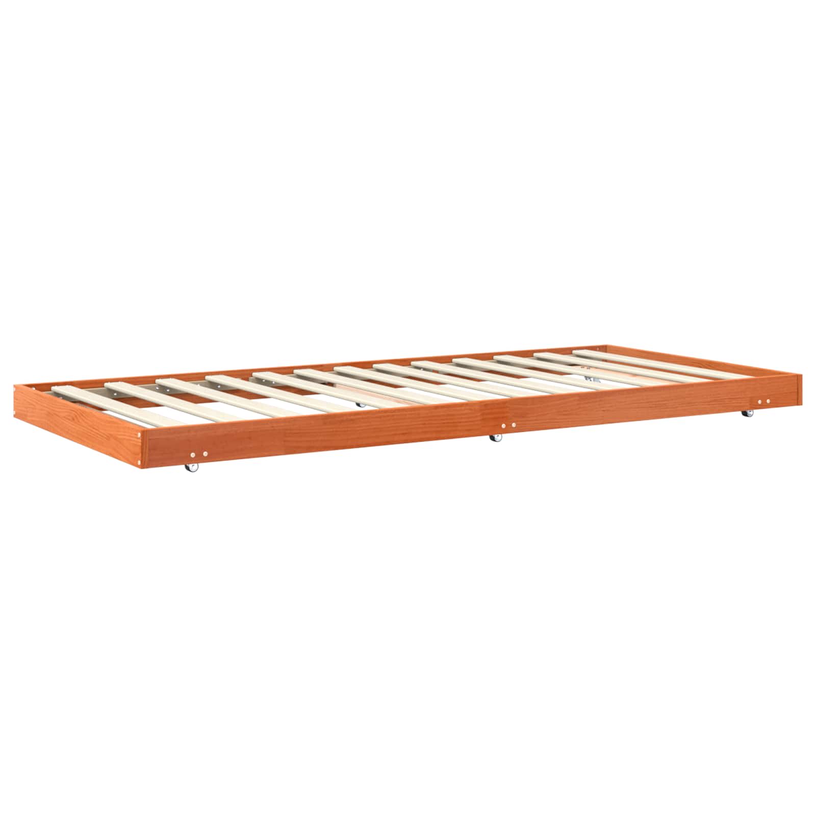 Bettrahmen Wachsbraun 90 x 190 cm Massives Kiefernholz