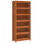 Bücherregal Wachsbraun 80 x 35 x 183 cm Massives Kiefernholz
