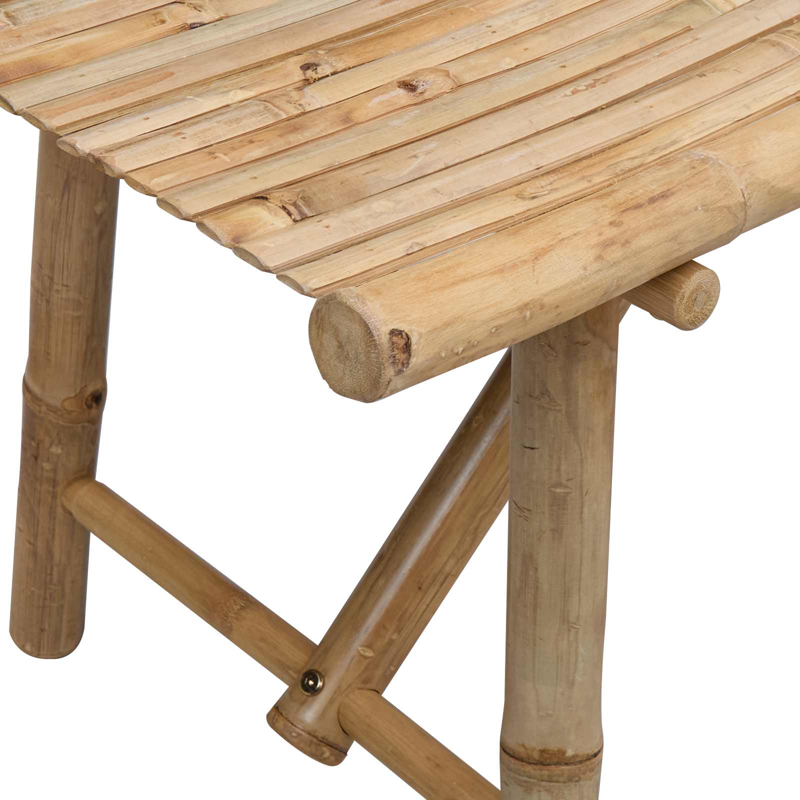 Gartenbank Natur 110 x 45 x 50 cm Bambus