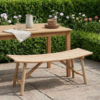 Gartenbank Natur 110 x 45 x 50 cm Bambus
