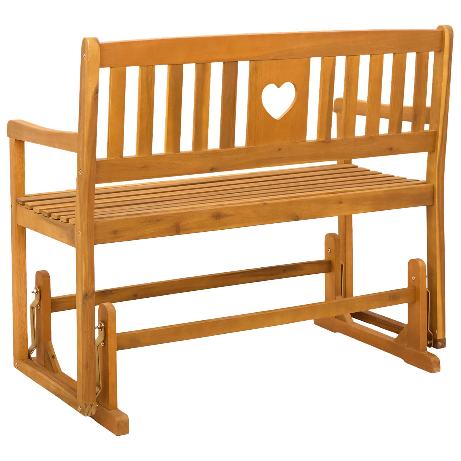 Garten Schaukeltbank Natur 110 x 59 x 97 cm Massivholz Akazie