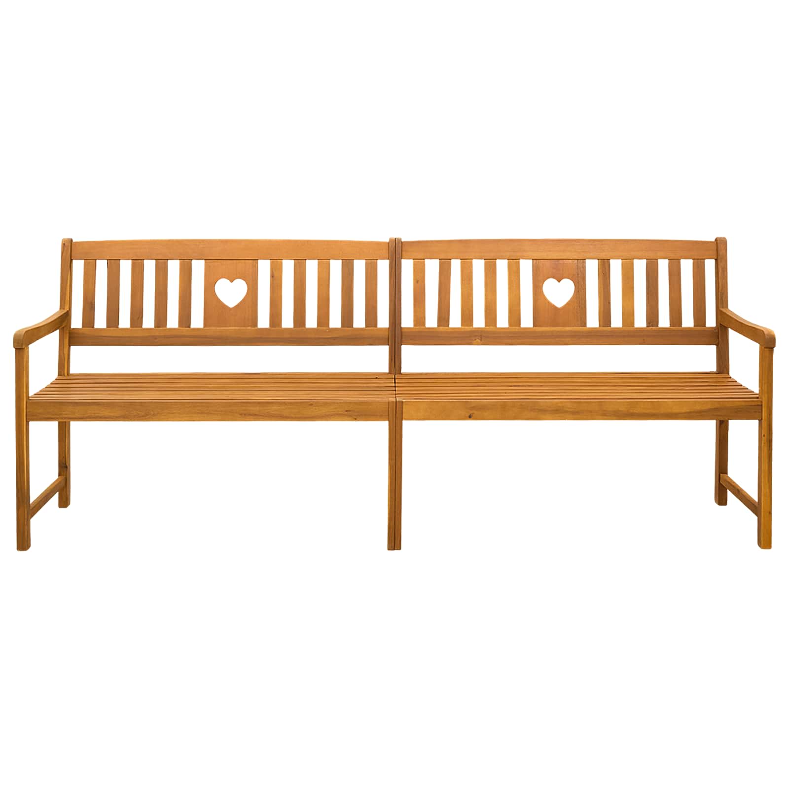 Bank Outdoor Natur 220 x 55,5 x 90 cm Massivholz Akazie
