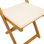 Außen Bistro-Stühle 2 pcs Cremeweiß 40 x 53 x 80 cm