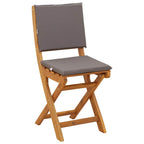 Außen Bistro-Stühle mit Kissen 2 pcs Dunkelgrau 38 x 46 x 85 cm