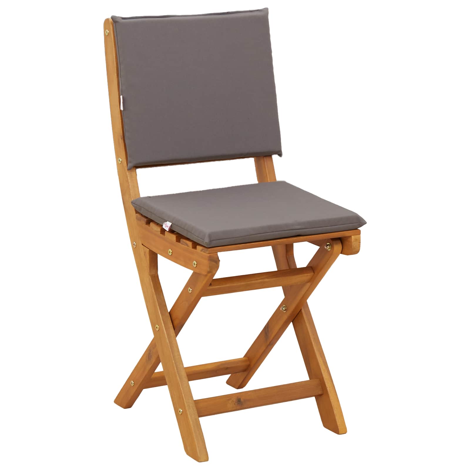 Außen Bistro-Stühle mit Kissen 2 pcs Dunkelgrau 38 x 46 x 85 cm