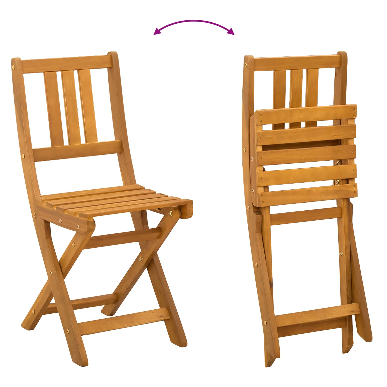 Außen Bistro-Stühle mit Kissen 4 pcs Cremeweiß 38 x 46 x 85 cm