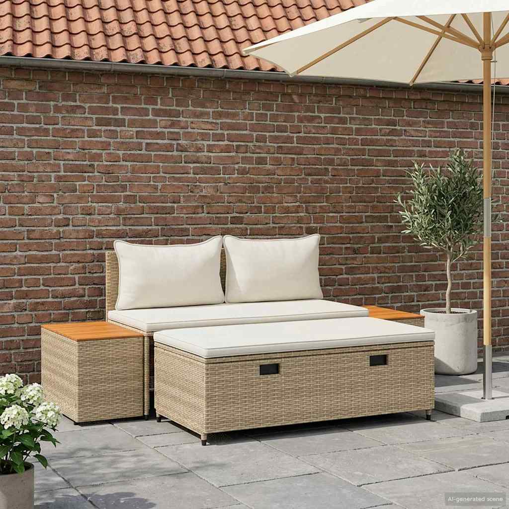 Outdoor-Sofagarnitur 4-Sitzanzahl 4 pcs 55 x 30 x 39 cm