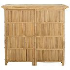 Outdoor Bartisch Natur 115 x 55 x 105 cm Bambus