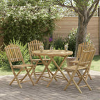 Gartentisch Natur 80 x 70 cm Bambus