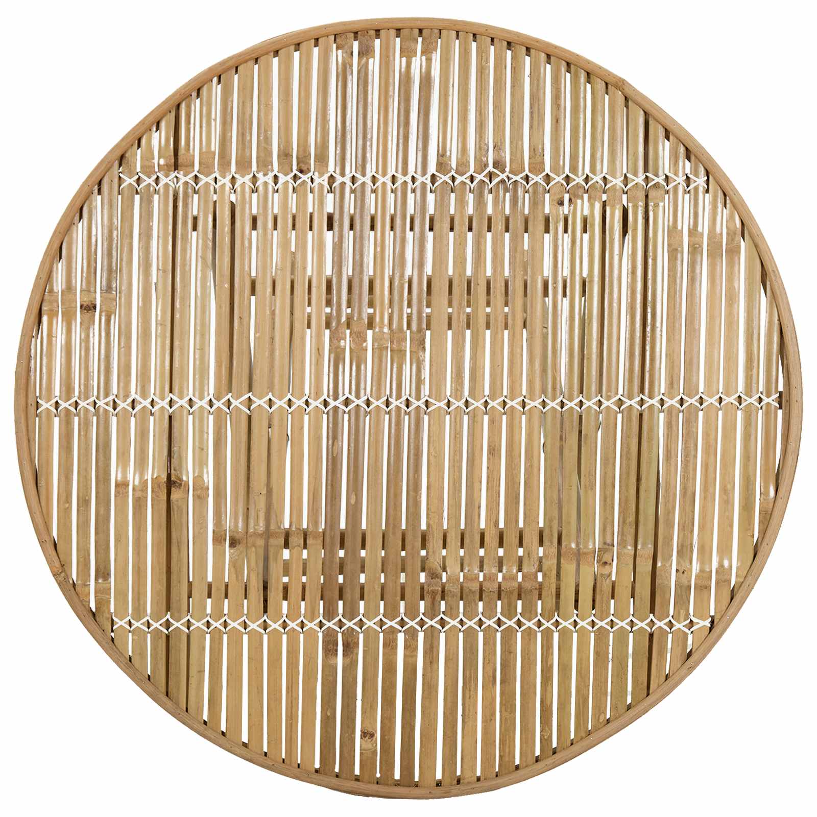 Gartentisch Natur 80 x 70 cm Bambus