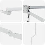 Elektrisches Markisenrahmen Weiß 3 x 2 m Aluminium