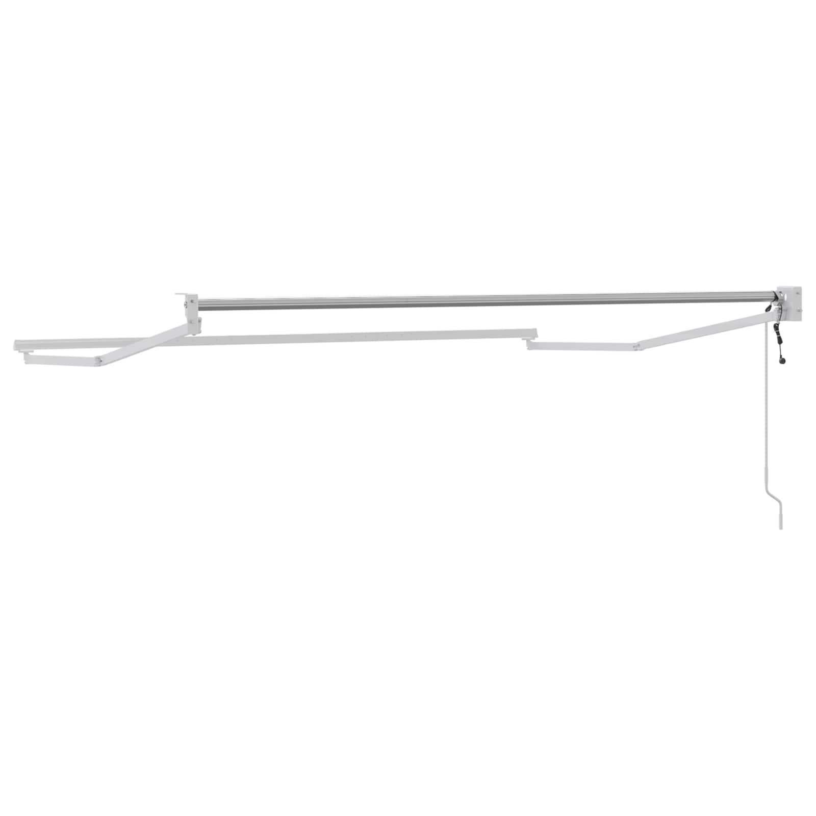 Elektrisches Markisenrahmen Weiß 3 x 2 m Aluminium