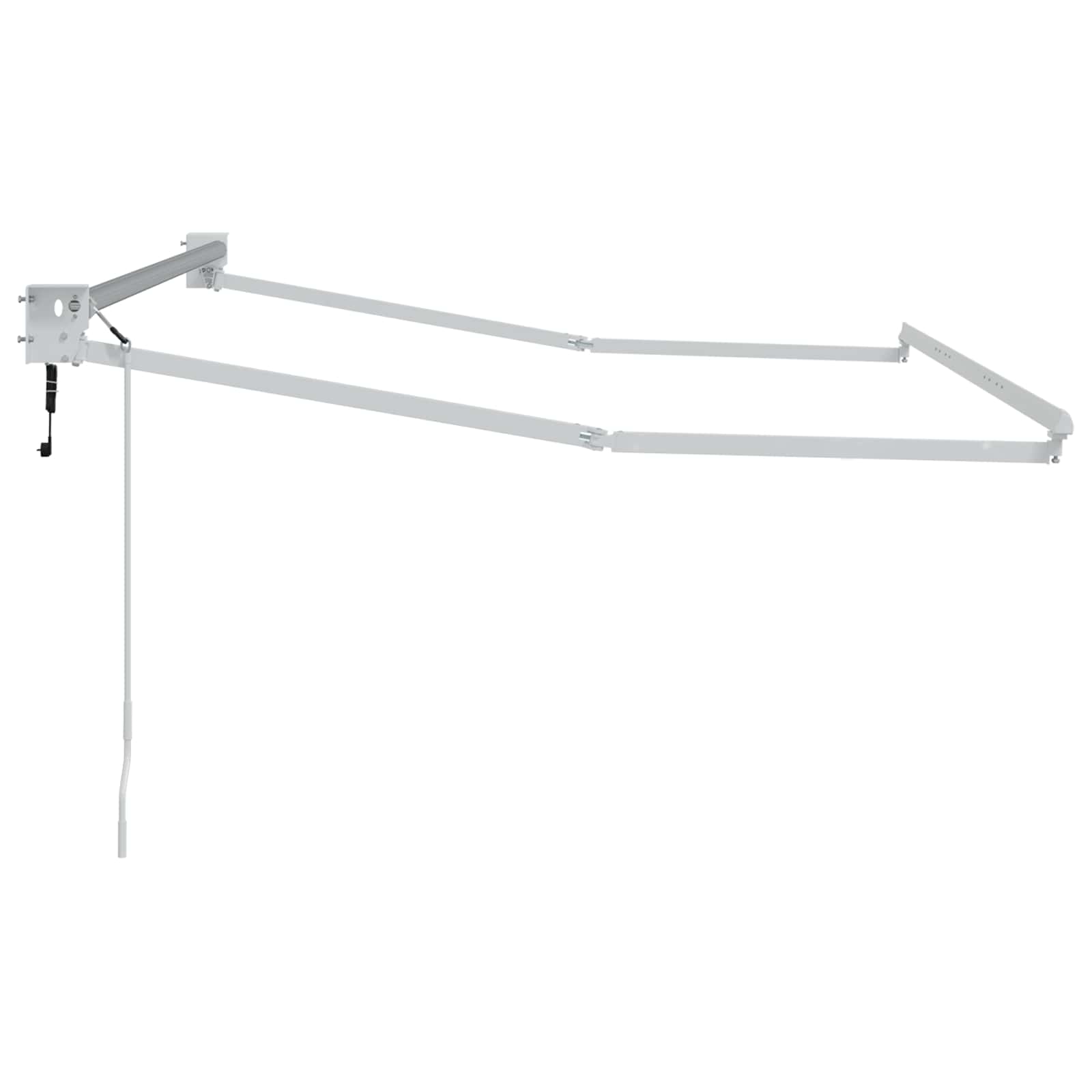 Elektrisches Markisenrahmen Weiß 3,5 x 2 m Aluminium