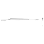 Elektrisches Markisenrahmen Weiß 4 x 2 m Aluminium
