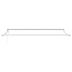Elektrisches Markisenrahmen Weiß 4 x 2 m Aluminium