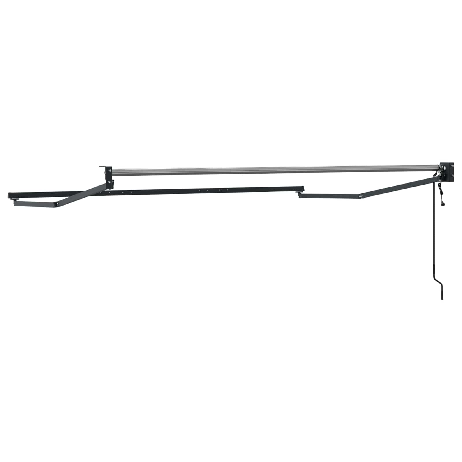 Elektrisches Markisenrahmen Anthrazit 2,5 x 2 m Aluminium