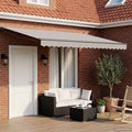 Elektrisches Markisenrahmen Anthrazit 4 x 2 m Aluminium