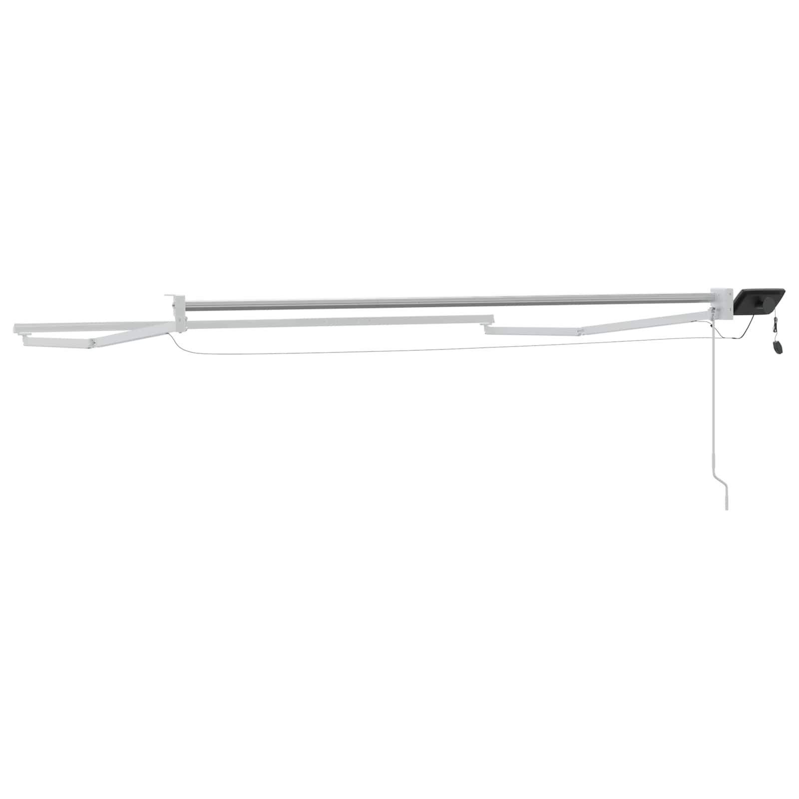 Elektrisches Markisenrahmen Weiß 3,5 x 2 m Aluminium