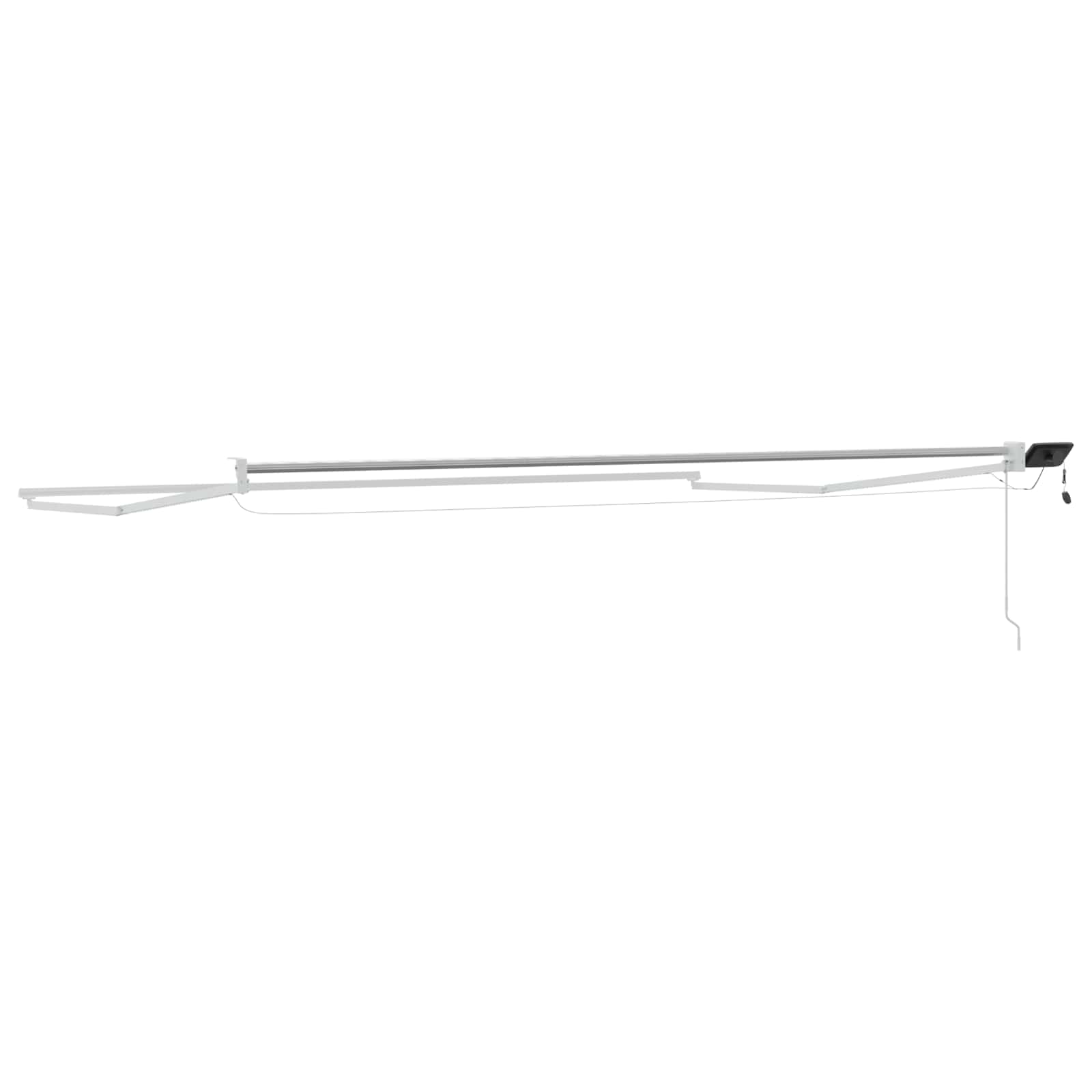 Elektrisches Markisenrahmen Weiß 4 x 2 m Aluminium